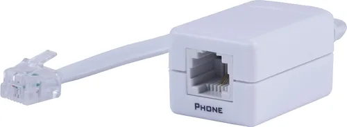 Miniatura 6 de Power Gear - Filtro Dsl de línea telefónica, un dispositivo, macho a hembra, filtro de ruido de 1 línea, para contestadoras, teléfonos o fax