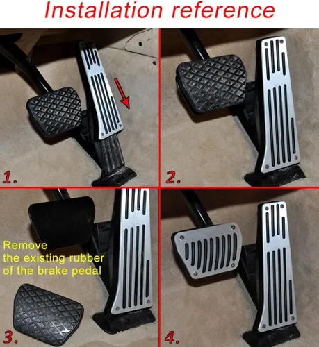 Miniatura 7 de Cubierta del pedal del acelerador de gas del embrague de freno compatible con accesorios del modelo Mini Cooper MT