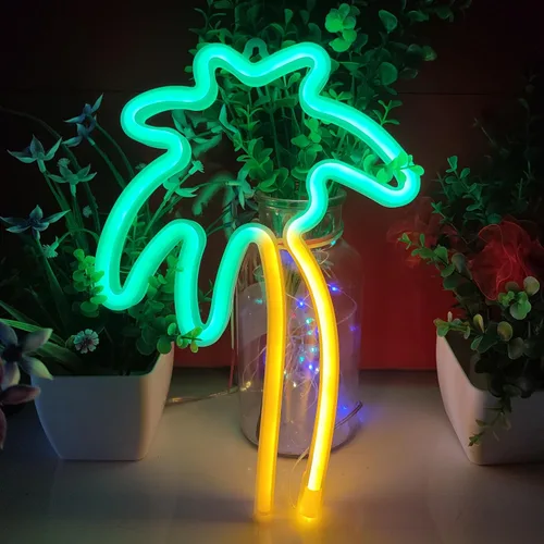 Miniatura 9 de JYWJ Letrero de neón, USB o pilas AA de 3, luces de neón LED, decoración de pared de escritorio, para varias fiestas, decoración de locales