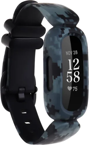 Compatible con Fitbit Ace 3 bandas para niños, diseño suave impreso floral, accesorios de repuesto para Fitbit Ace 3 niños y niñas