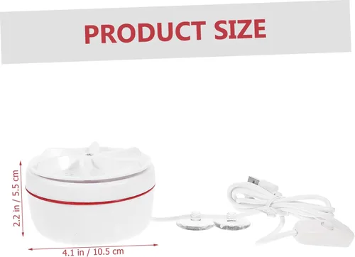 Miniatura 9 de HOMSFOU Lavadora portátil de 30 W Mini lavadora de viaje con alimentación USB para camisas y calcetines sincronización inteligente Limpieza profunda