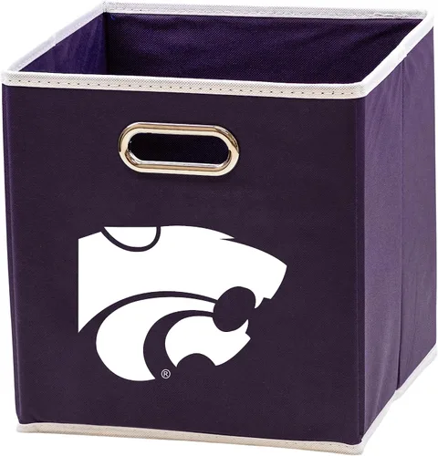 Miniatura 15 de Franklin Sports Cubos de almacenamiento de tela del equipo universitario de la NCAA hechos para adaptarse a organizadores de almacenamiento