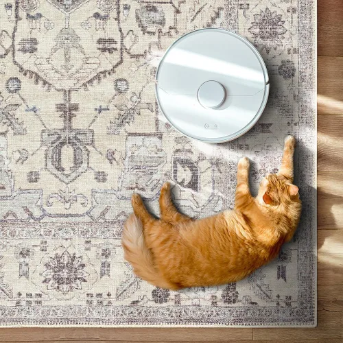 Miniatura 148 de GLN Rugs Traditional Collection - Alfombra de felpilla lavable a máquina, tradicional lavable, antideslizante, alfombra de felpilla de pelo corto