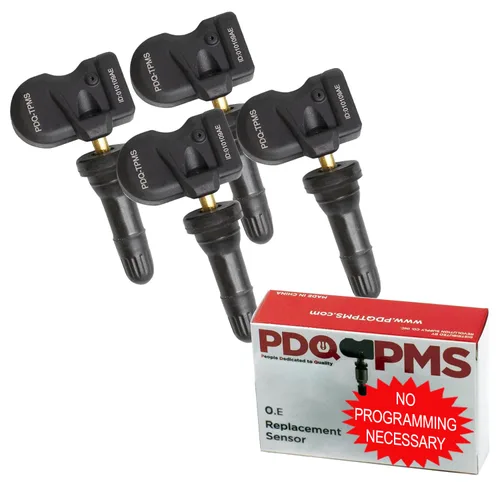 Miniatura 7 de PDQ TPMS - Sensor de presión de neumáticos TPMS de 315 MHZ, paquete de 4 unidades de vástago de metal para Chrysler Dodge, Hyundai, Kia, Jeep