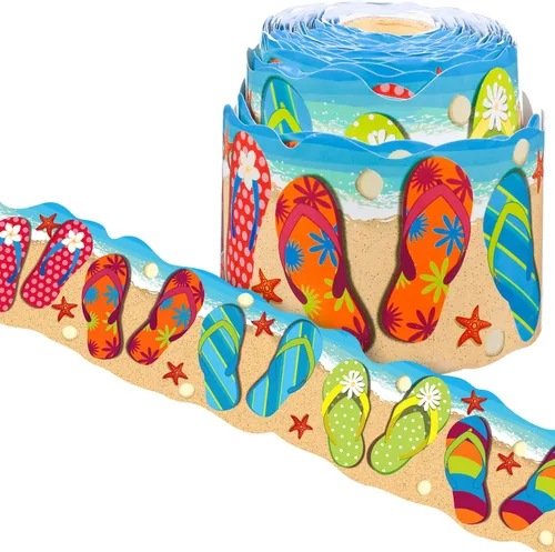 Miniatura 42 de Panelee Borde de Caja de Regalo de Navidad de 68.9 Pies Borde de Tablón de Anuncios Mariposas Flores Abeja Espacio Inspiracional Decoración Linda