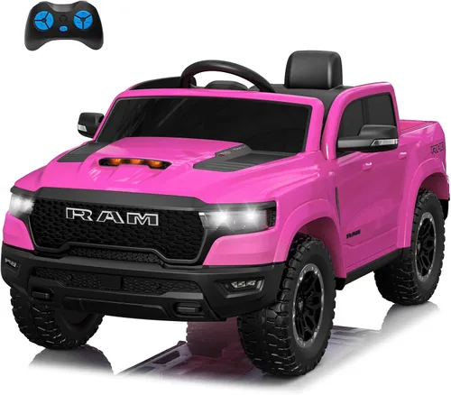 Miniatura 9 de Ram 1500 con Licencia - Juguetes de Montar para Niños de 4-8 años, Carro Eléctrico para Niños con Control Remoto, Alimentado por Batería con Llave