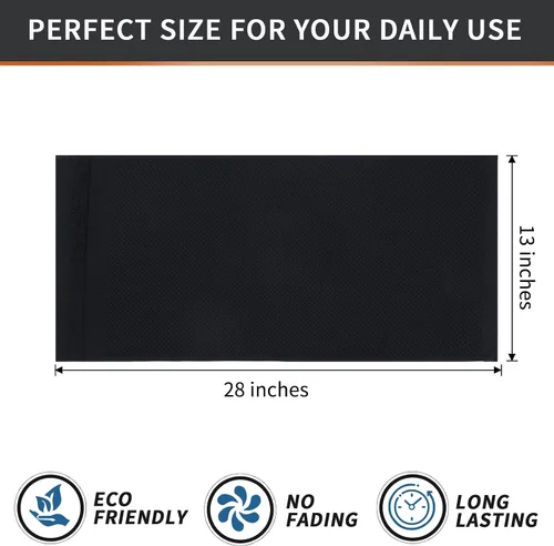 Miniatura 4 de Homaxy - Toallas de cocina 100% de algodón con tejido de punto gofre, 13 x 28 pulgadas, súper absorbentes y lavables a máquina, para secar platos