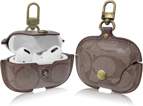 Miniatura 9 de Funda de cuero para AirPods Pro 3, funda protectora a prueba de golpes de cuerpo completo (A)
