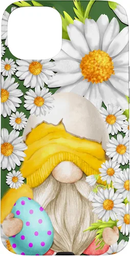 Miniatura 9 de iPhone 16 Easter Chick Gnome Graphic For Women Floral Daisy Flower Case
