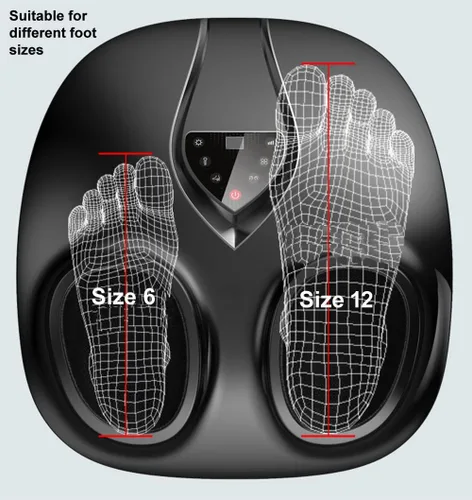 Miniatura 8 de Carepeutic Masajeador de pies Shiatsu 6D con masaje de amasamiento y calor, masajeador eléctrico de pies de tejido profundo para pies cansados