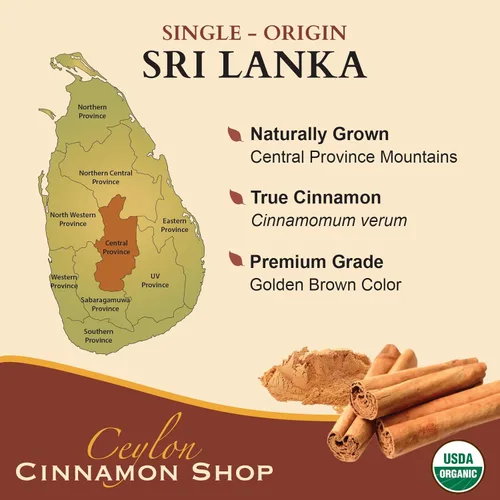 Miniatura 5 de Ceylon Cinnamon Shop Suplemento orgánico de canela de Ceilán (100% certificado), 90 cápsulas