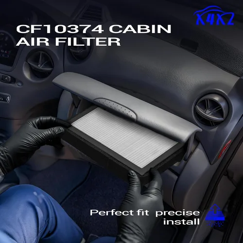 Miniatura 6 de Filtro de aire de cabina HEPA prémium mejorado con carbón activado para Toyota Tacoma 2005-2023 2013-2016 Dodge Dart 2003-2008 PONTIAC VIBE CF10374