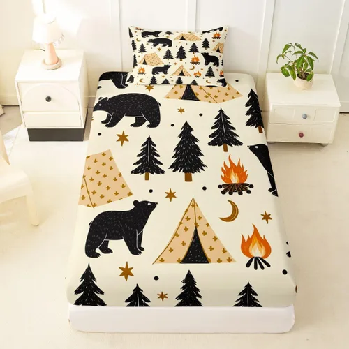 Miniatura 28 de Erosebridal Yoga Gifts Fitted Sheet for Boys Girls Kids Yoga Chakras Twin Bed Sheets,Sun and Moon Sheets Boho Tribal Bedding Sets, No Top Sheet