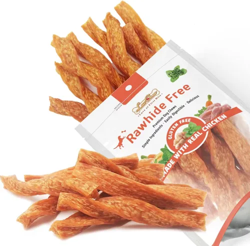 Miniatura 7 de LuvChew Palitos masticables para perros de ternera, palitos inflados de carne de res de grado humano, alternativa de cuero crudo, fácil de digerir