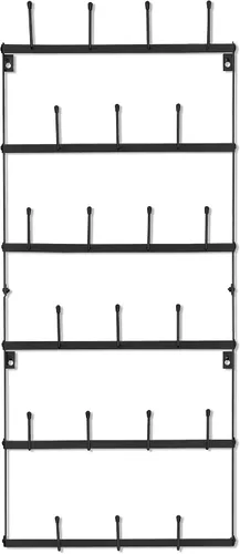 Miniatura 7 de Sorbus - Estante para Tazas para Pared - Pequeño Soporte Rústico para Tazas de Café con Montaje en Pared y 21 Ganchos, Estante de Exhibición
