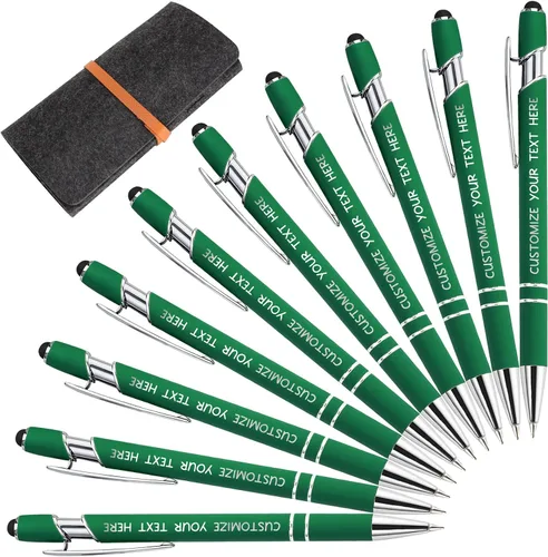 Miniatura 39 de Bolígrafos personalizados con lápiz óptico y grabado gratis, bolígrafos personalizados para negocios, graduación, aniversarios (hasta 500 unidades)