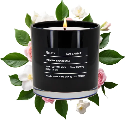 Miniatura 25 de Lulu Candles Sweet Pea, Jasmine & Apple Vela perfumada en tarro de soja de lujo Vertida a mano en los Estados Unidos Altamente perfumada