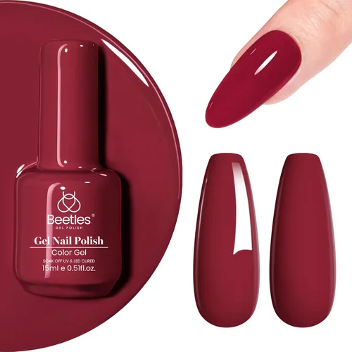 Miniatura 66 de Beetles - Esmalte de uñas de gel verde luminoso que brilla en la oscuridad, esmalte de uñas de gel que se absorbe con lámpara LED UV, arte de uñas