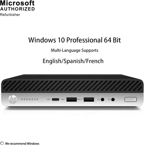 Miniatura 3 de HP ProDesk 600 G3 Mini PC de negocios de alto rendimiento, Intel Quad Core i5-7500T 2.7GHz, 8G DDR4, 1T SSD, WiFi, BT, DP, Windows 11 64 idioma