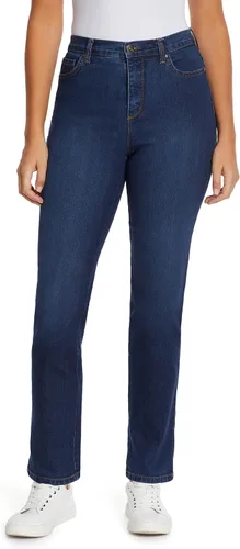 Gloria Vanderbilt - Jeans clásicos Amanda, de corte cónico y talle alto, para mujer, color fantasía (Scottsdale Wash), 16 Short