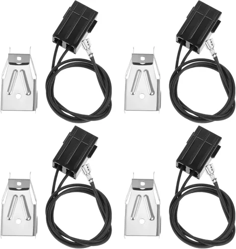 Miniatura 8 de Paquete de 2 receptáculos y cables de repuesto WB2X8228 para quemadores de estufa eléctrica GE Hotpoint Kenmore Range, reemplazo 250535, AP2013499