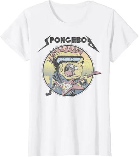 Miniatura 9 de SpongeBob SquarePants Camiseta de manga corta Heavy Metal Rock