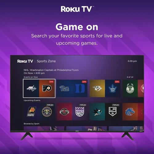 Miniatura 5 de Hisense Smart Roku TV Class R6 Series 4K UHD de 50 pulgadas con compatibilidad con Alexa, Dolby Vision HDR, sonido DTS Studio, modo de juego