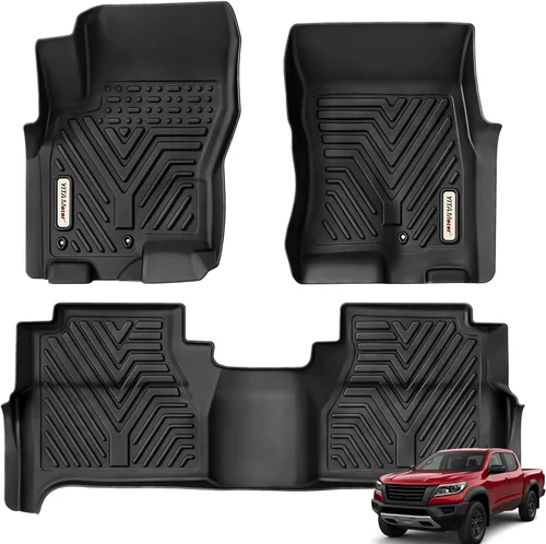 YITAMOTOR Alfombrillas compatibles con Nissan Frontier Crew Cab 2008-2021, compatibles con revestimientos de piso de camiones, protección para todo