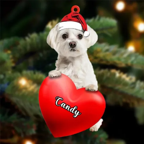 Miniatura 58 de Adornos de Navidad personalizados para perros, nombre personalizado, adorno de Malamute de Alaska, adornos acrílicos, regalos de Navidad, amantes