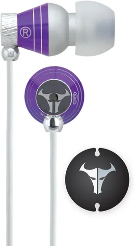 Miniatura 3 de HeadGear EBM Series - Auriculares para iPod, iPhone, MP3, EBM-218, rosa/blanco (cable blanco)