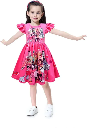 Miniatura 2 de CREATIE Girls Casual Dress Flutter Sleeve Playwear 4-10Y