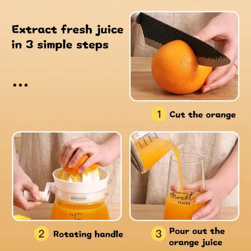 Miniatura 5 de 2-In-1 Hand Lemon Citrus Juicer Machines - Manual Lemon Lime Citrus Orange Juice Squeezer, Multifunction Fruit Juicer Machine With Container Kitchen