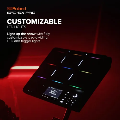 Miniatura 3 de Roland SPD-SX PRO Almohadilla de muestreo La almohadilla de muestreo insignia para bateristas y otros músicos 9 superficies de juego, 8 entradas