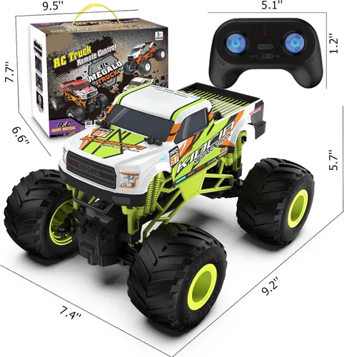 Miniatura 6 de Camión monstruo RC a escala 1:16 - Camión todo terreno de 2.4GHz para niños de 4 a 12 años, camión RC todoterreno de 20 Km/h, regalo de Navidad