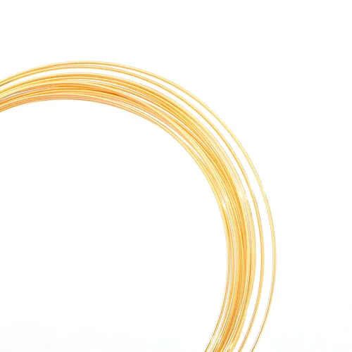 Miniatura 9 de Beadia - Alambre bañado en oro de 14 quilates de 0.4 mm, 10 metros de cordón de cuentas para pulseras, collares, encantos, cuentas para hacer joyas