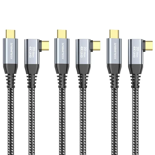 Miniatura 10 de Cable para Monitor USB C ZeroneTeck [0.91 m, Rosa], Transferencia de Datos de Alta Velocidad de 20 Gbps, Salida de Video de Pantalla 4K@60Hz, Carga