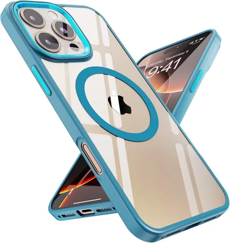 Miniatura 16 de SUCGLES Funda para iPhone 13 Pro Max con MagSafe, imán ultra fuerte N56, protección contra caídas de 12 pies, antiamarilleo, funda magnética