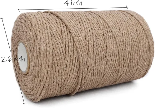 Miniatura 2 de Cordel de Hilo, 500 Pies de Cordel de Carnicero de Algodón, Hilo de Cocina para Manualidades, Asar, Envolver Regalos, Decoración DIY, Jardinería