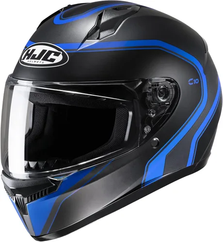 Miniatura 7 de Casco integral de motocicleta HJC C10 Elie con visor protector HJ-34P Pinlock, aprobado por DOT (MC5SF, Mediano)