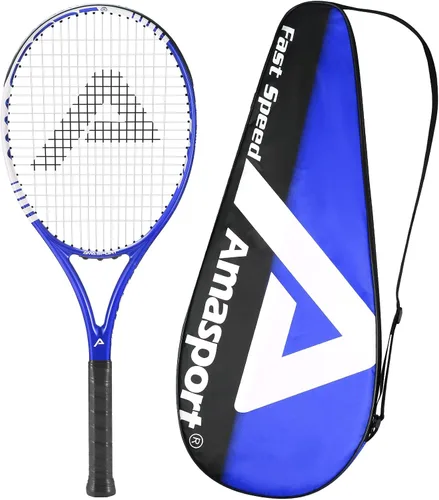 Miniatura 16 de AMA SPORT Adult Tennis Racket - Pre-Strung Light Balance 27 inch Tennis Racquet for Women and Men Grip Size 2-4 1/4