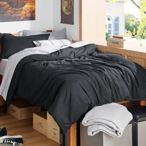 Miniatura 86 de Bedsure - Juego de funda de edredón tamaño individual/individual XL - Juego de ropa de cama suave de microfibra cepillada doble para niños