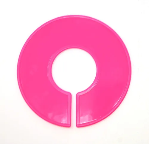 Miniatura 3 de JSP Manufacturing Divisores redondos de plástico en blanco para estantes - Elige un color/elige una cantidad (rosa, 10)