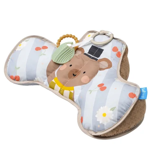Almohada Taf Toys para Tiempo de Barriga de Bebé con Ergonomía, Mordedor y Fortalecimiento del Cuello para Bebés Recién Nacidos, Juguete Sensorial