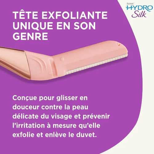 Miniatura 8 de Schick Hydro Silk Cuchillas de recambio de varita dermaplaning — Recargas, 6 estilo profesional
