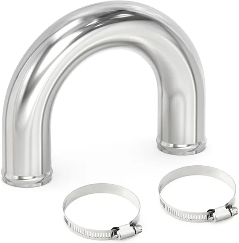 Miniatura 25 de GASHER 1 pieza de tubo recto de aleación de aluminio para tubo interenfriador, tubo de admisión de aire, OD de 2 pulgadas (51 mm), longitud de 12