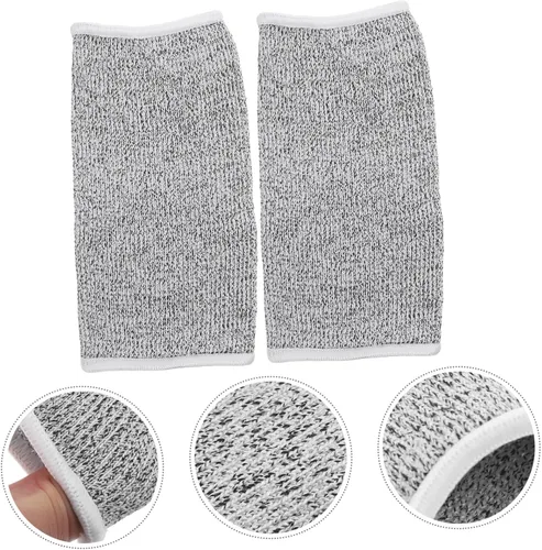 Miniatura 4 de Juego de 2 pares de mangas protectoras de 5 capas resistentes a los cortes, protectores de antebrazo para hombres y mujeres, protección contra