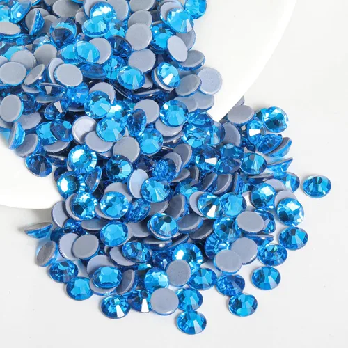 Miniatura 28 de Beadsland Hotfix - 2880 diamantes de imitación de cristal con parte trasera plana para manualidades, ropa, decoraciones de bricolaje, cristal AB