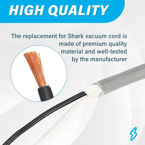 Miniatura 2 de Cable de repuesto para aspiradora Shark Navigator Lift-Away Pro y Shark Rotator Lift-Away, compatible con NV501 NV502 NV341 NV402 NV355 NV356 NV356K