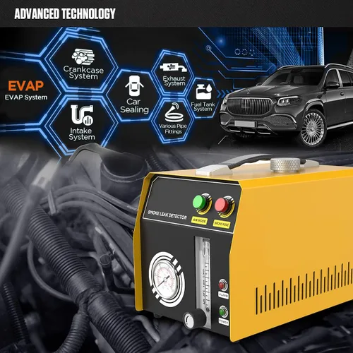 Miniatura 5 de Detector de fugas de humo EVAP, probador de fugas de vacío, modo humo/aire, probador de fugas de tubería de combustible, máquina de humo EVAP