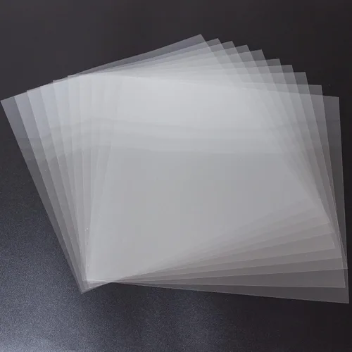Miniatura 10 de 20 hojas de plantillas de Mylar en blanco de 4 mil, hojas de plástico transparente de 12 x 12 pulgadas para manualidades Cricut y máquina de corte